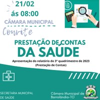Prestação de Contas da Saúde em Barrolândia: Participe da Reunião na Câmara Municipal!